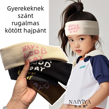 Gyerekeknek szóló sport fejkendő, izzadságelszívó, szöveges dizájn futás és tánc közben