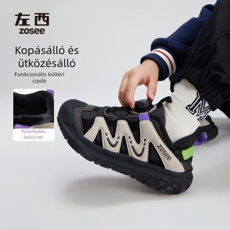 Left West gyerekek futócipő – légáteresztő, könnyű, kopásálló, ütéscsillapító; karikatúra mintázat; 4–16 éveseknek