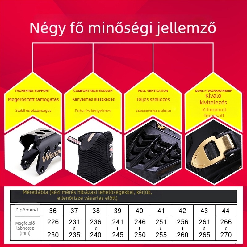 Felnőtt inline görkorcsolya – uniszex, egy sor PU kerekek, felső rész PP, ötvözet talp