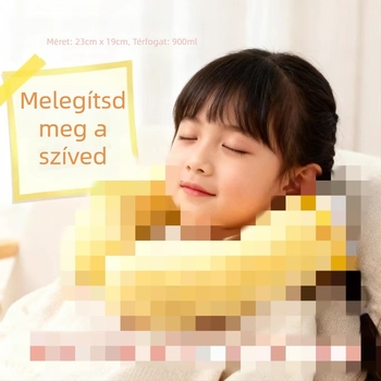 U alakú nyak támasztóval ellátott vízzel töltött palack, meleg/hideg terápia, nyakra és a kezekre, PVC nagy sűrűségű