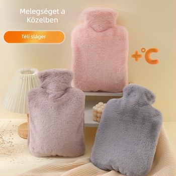 PVC melegvíz-töltő zsák, plüss hasmelegítő, modern minimalist stílus, kézre, lábra és derékra