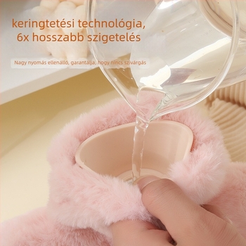 PVC melegvíz-töltő zsák, plüss hasmelegítő, modern minimalist stílus, kézre, lábra és derékra