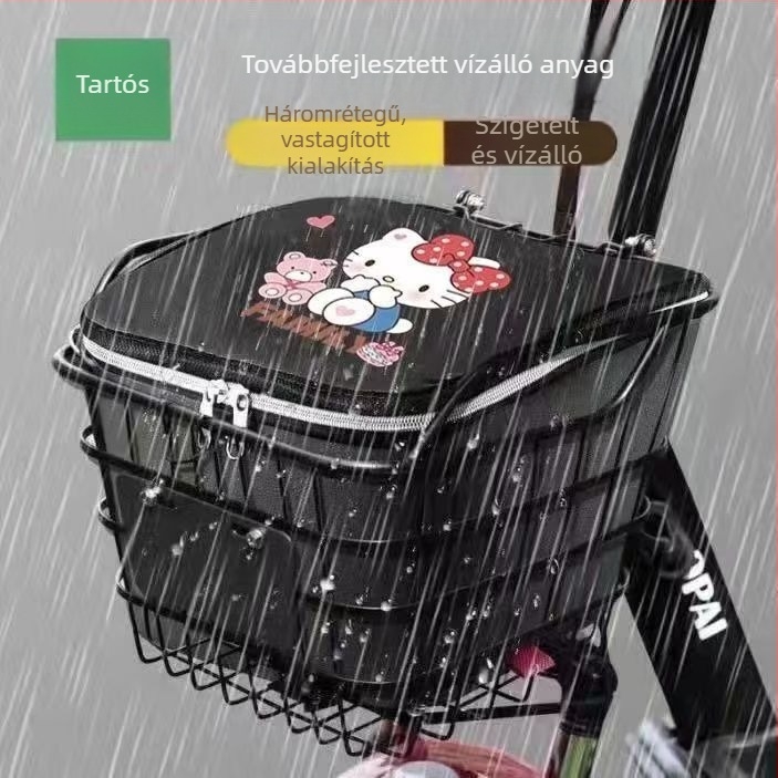 PU előkosár belső tok elektromos kerékpárok és robogók számára, napvédő, vízálló és porálló, tároláshoz
