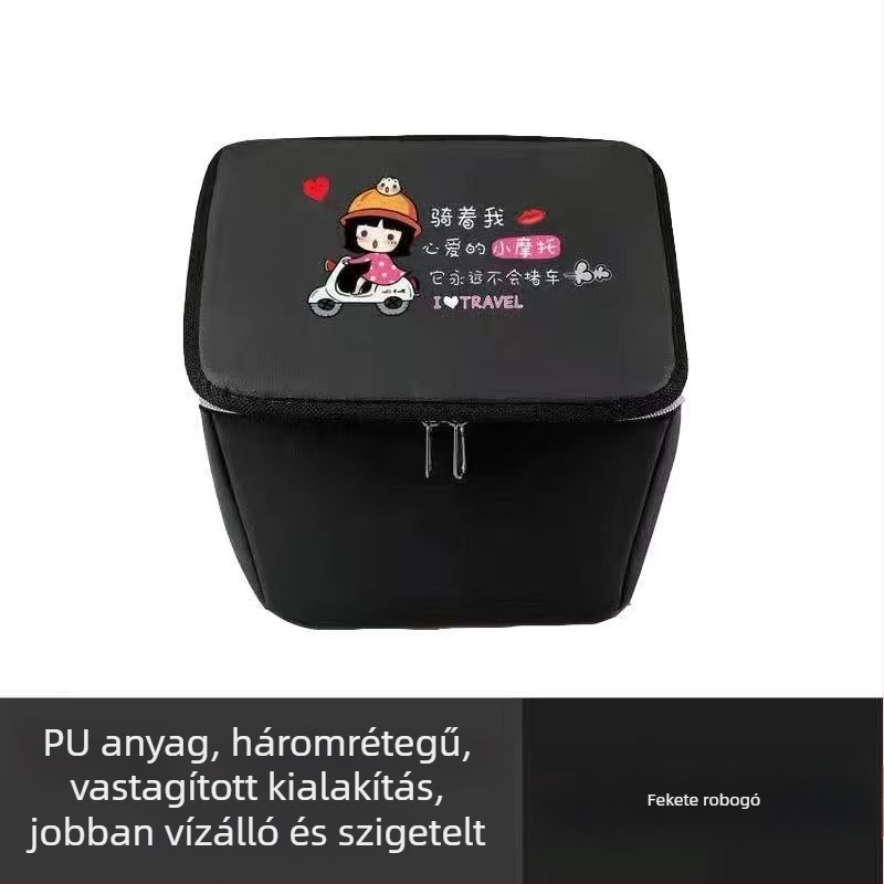 PU előkosár belső tok elektromos kerékpárok és robogók számára, napvédő, vízálló és porálló, tároláshoz