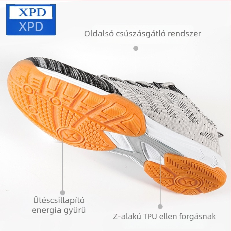 Asztalitenisz cipő - Uniszex, Felnőtt - Szőtt, Légáteresztő, Kopásálló, Marhaín talp - Edzőcipő