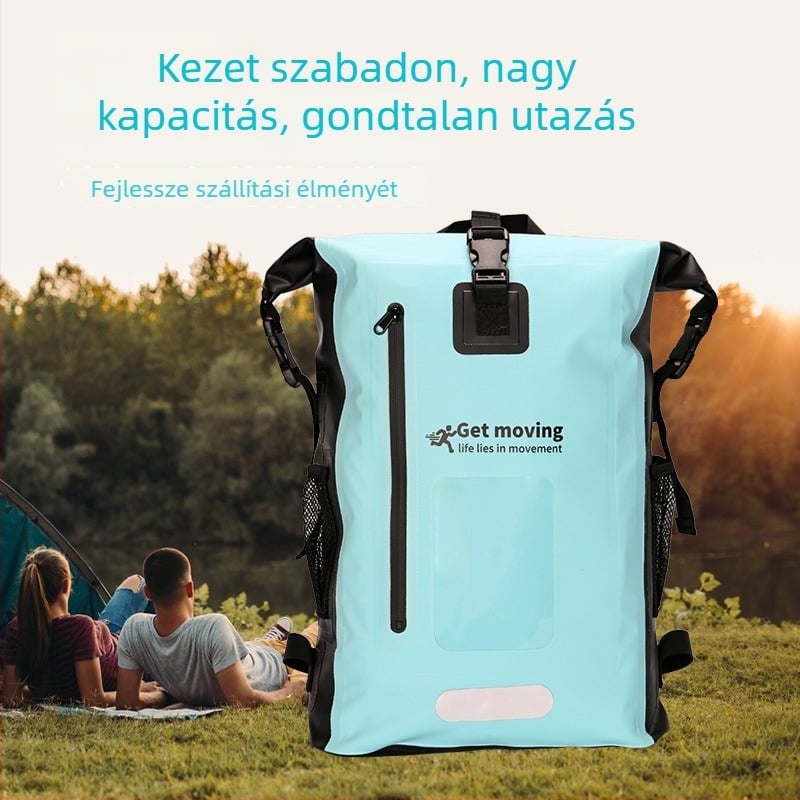 Vízálló hátizsák szabadidő-sport stílussal, 25L kapacitás, vízálló anyag
