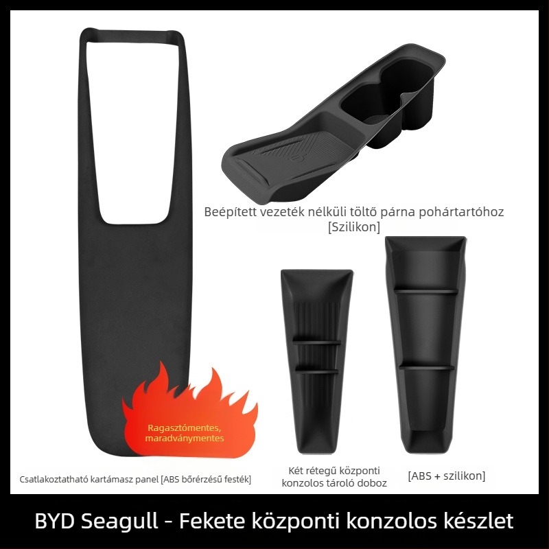BYD Seagull könyöktámasz-panel - dekoratív védőburkolat a központi konzolhoz, integrált központi kezelőburkolat, belső bevonat