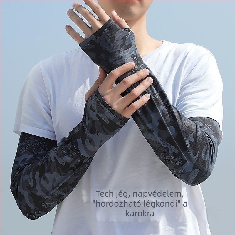 Napsütés elleni karvédők – Ice Silk poliészter anyag, 71–80% tartalom, laza szabás, kültéri vezetésre, 2024 tavasz