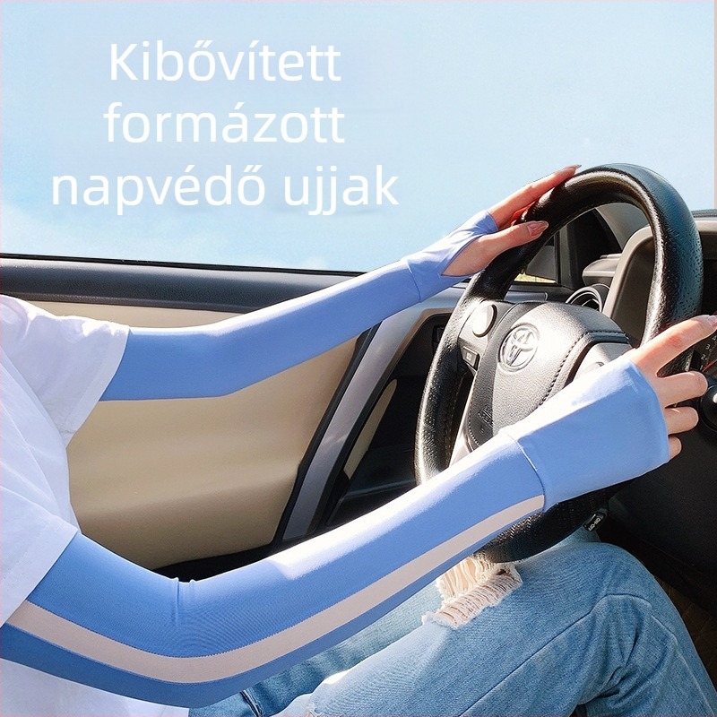 Ice Silk karvédők, lélegző UV-védelem vezetéshez és kerékpározáshoz (Tavasz-nyár)