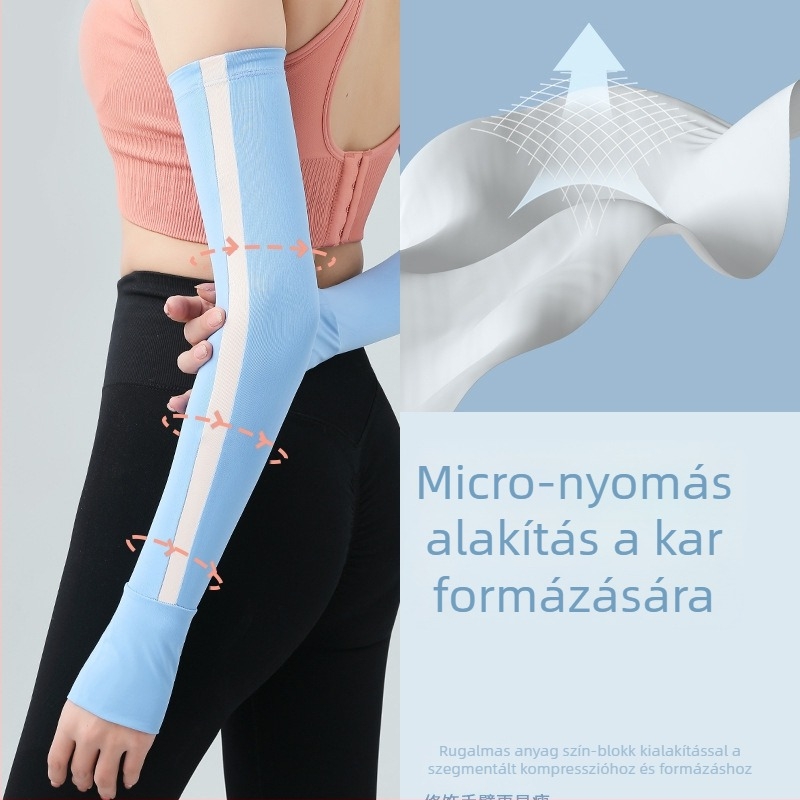 Ice Silk karvédők, lélegző UV-védelem vezetéshez és kerékpározáshoz (Tavasz-nyár)