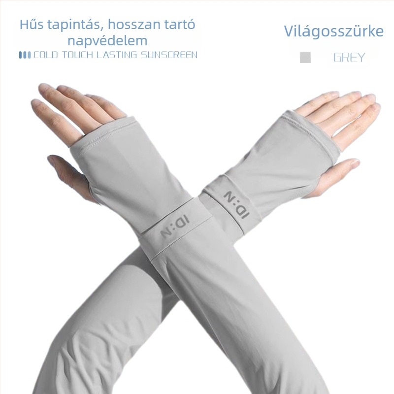 Női nyári jég-selyem karvédők, lélegzők, UV-védelem, kültéri sporthoz és kerékpározáshoz