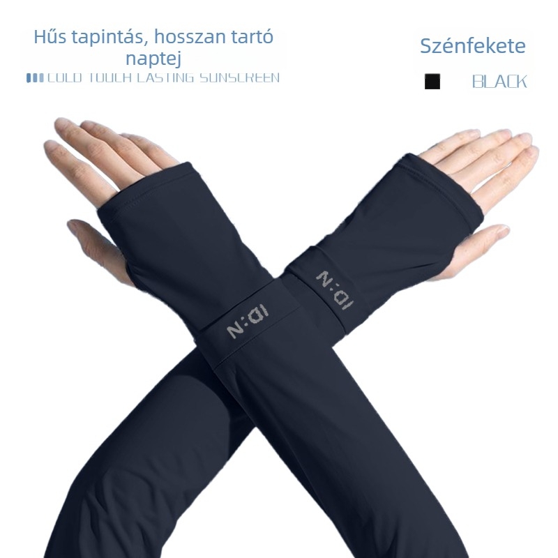 Női nyári jég-selyem karvédők, lélegzők, UV-védelem, kültéri sporthoz és kerékpározáshoz