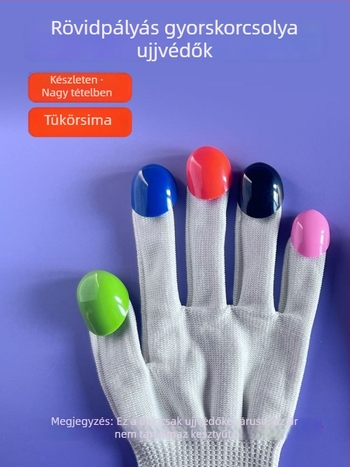 Félujjas korcsolyázó kesztyű jég érintéséhez, műanyag ujjzár, kopásálló és vágásálló