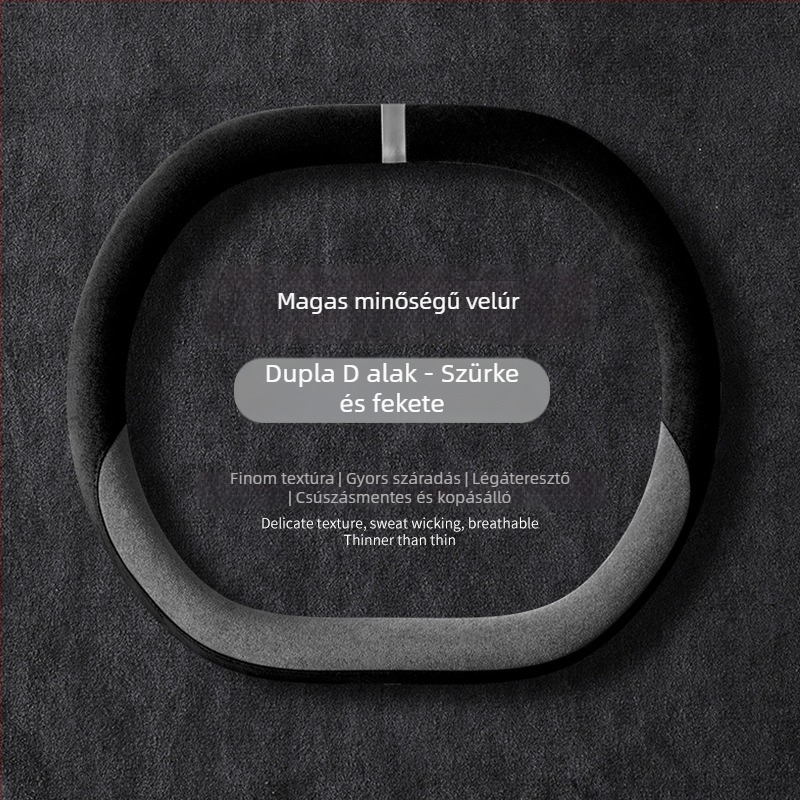 Univerzális téli plüss kormányvédő autóhoz, csúszásmentes fogással, poliészter, gépi varrás, minták: csíkos/egyszínű/hímzett/nyomtatott