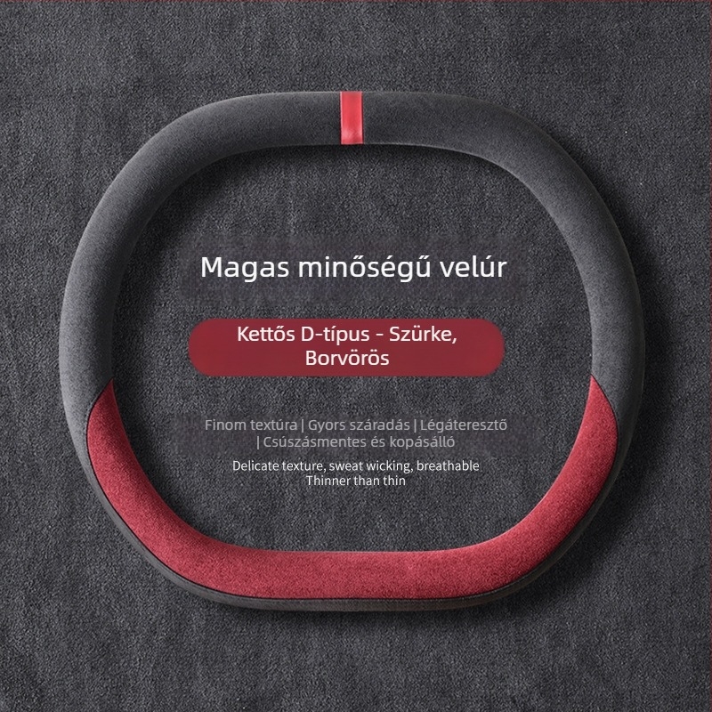 Univerzális téli plüss kormányvédő autóhoz, csúszásmentes fogással, poliészter, gépi varrás, minták: csíkos/egyszínű/hímzett/nyomtatott