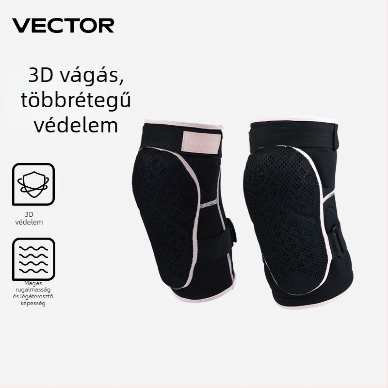 Vector sívédőfelszerelés: hát-, csípő- és térdvédő, poliészter-spandex anyag, felnőtteknek, jég- és hó sportokhoz