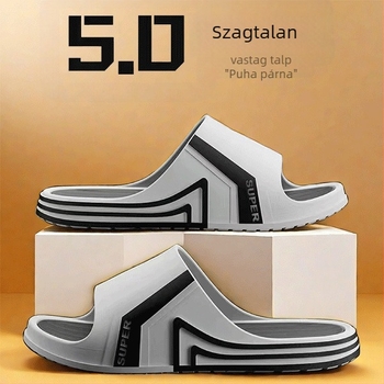 Unisex PVC papucs: felső PVC, csúszásmentes talp, vastag talp, injektált talp technológia