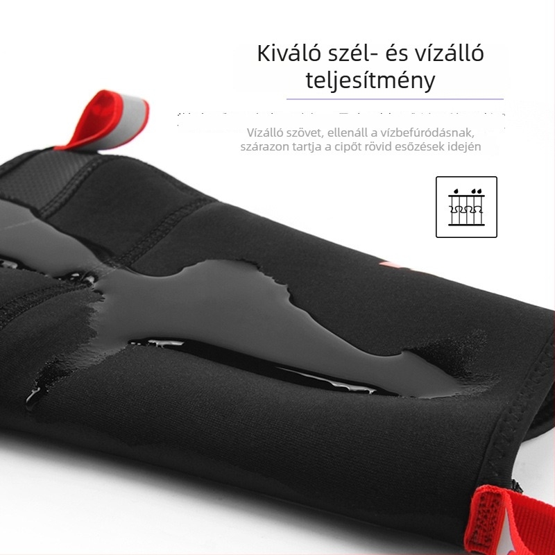 GIYO Kerékpáros cipővédők – Szélvédettek és vízállóak, út- és kültéri kerékpározáshoz, vastagított kivitel