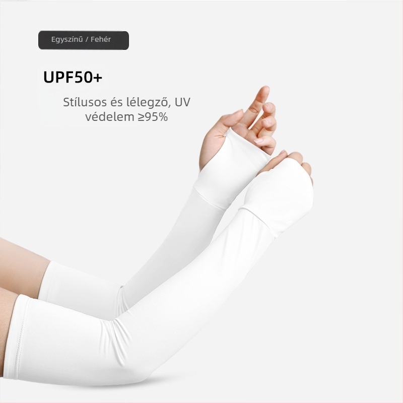 Uniszex UV-védelem Ice Silk kar- és alkarvédő – Csíkos minta, Nyárra