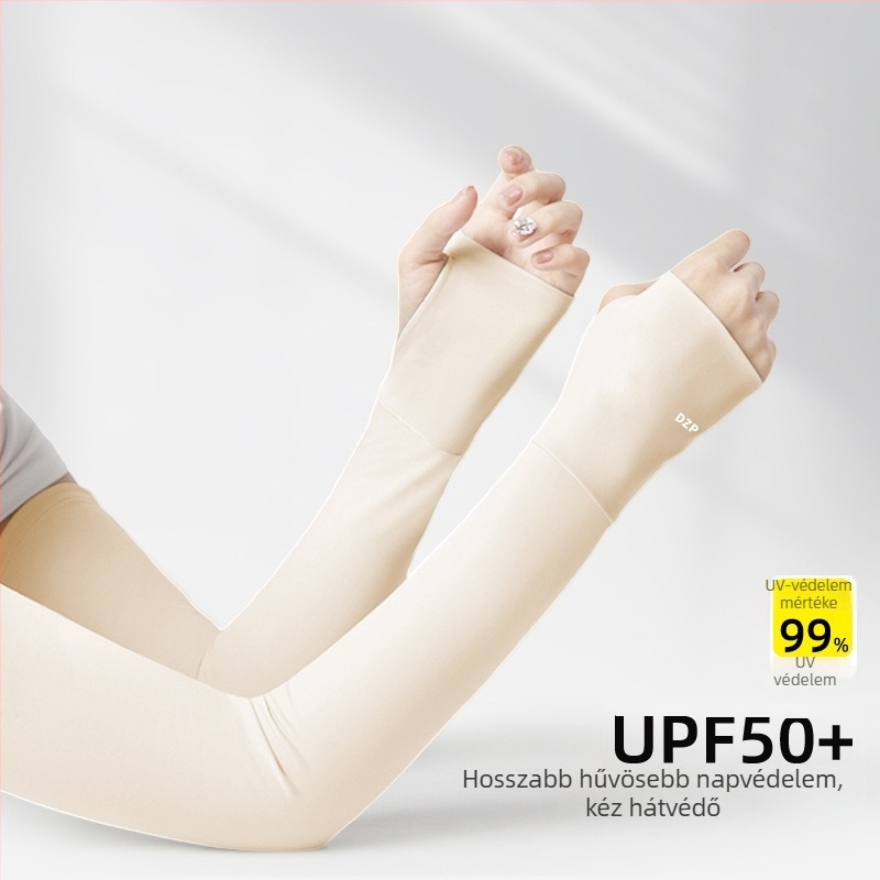 Uniszex UV-védelem Ice Silk kar- és alkarvédő – Csíkos minta, Nyárra