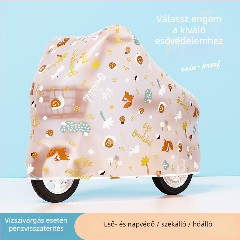 Elektromos jármű esővédő ponyva Kepu, egyszerű stílus