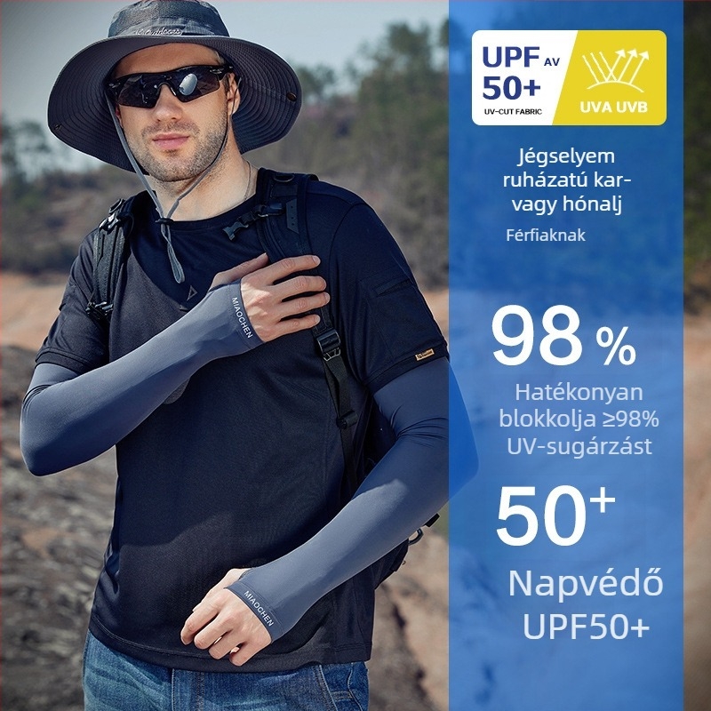 Férfi nylon nyári karvédők UV védelemmel, légáteresztőek, 81–95% nylon tartalom