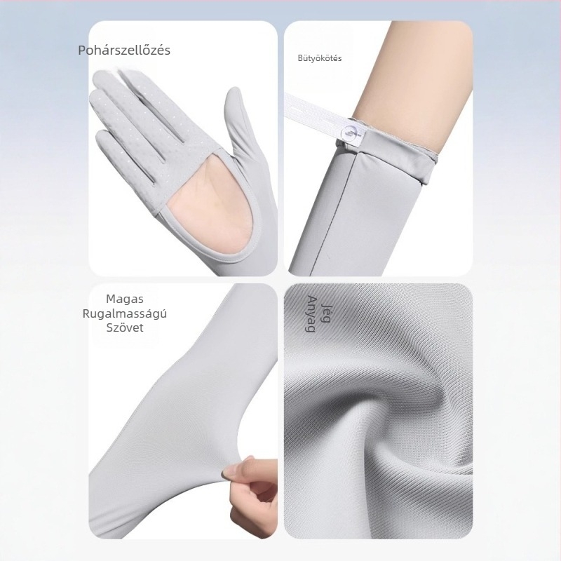 Női hosszú, lélegző napvédő karpántok nylonból, fő szövet-tartalom 81–95%, Cloud Pigeon márka, divatos közlekedés stílus, 2025 tavasz