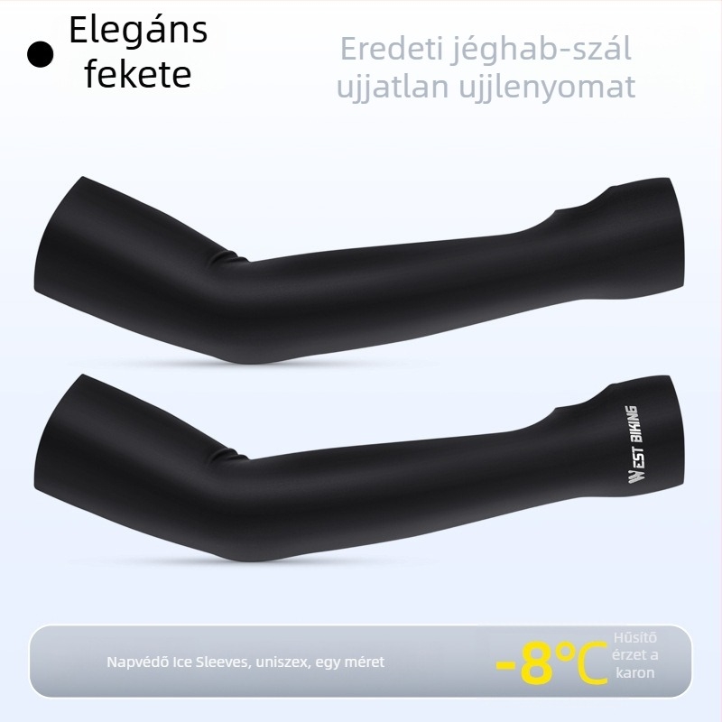 Kültéri karvédő mandzsetta kerékpár- és horgászatához, hűtő Ice Silk anyag, uniszex, UV védelem, Nylon-Spandex 78/22