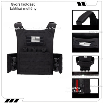 900D MOLLE gyorsoldós derékszíjjal, lélegző, kopásálló, multifunkcionális taktikai mellény