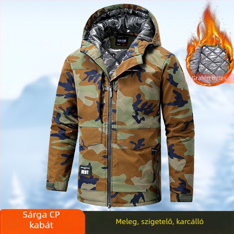 Munkaruházati dzseki, 100% poliészter, melegen tart, tél, gyárban