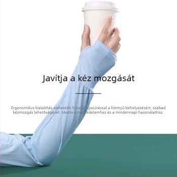 Nylon napvédő ujjvédő UPF50+, uniszex, hosszú buborékos ujjvéggel, szabadtéri sportokhoz