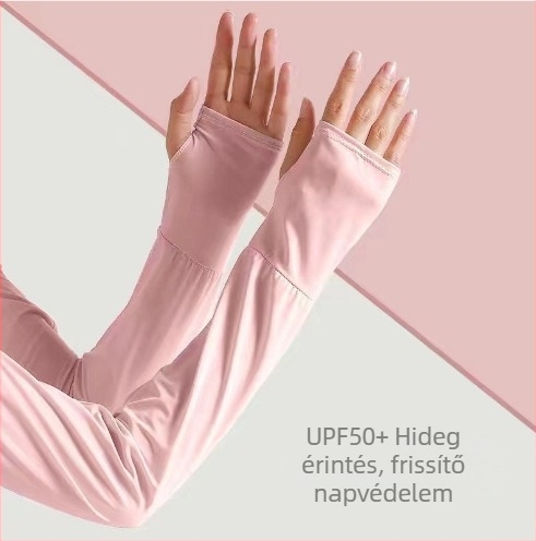 Nylon napvédő ujjvédő UPF50+, uniszex, hosszú buborékos ujjvéggel, szabadtéri sportokhoz