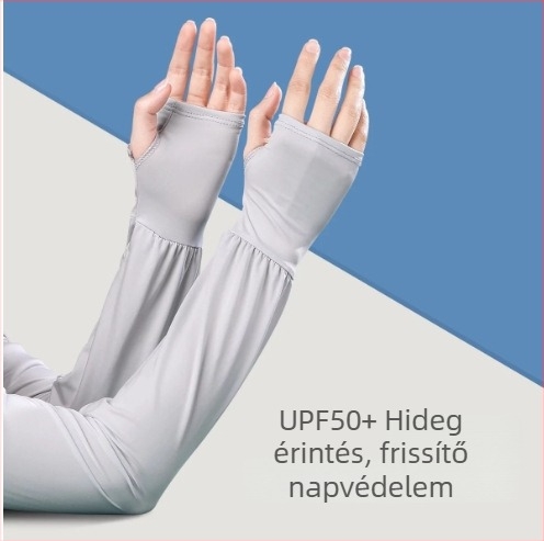 Nylon napvédő ujjvédő UPF50+, uniszex, hosszú buborékos ujjvéggel, szabadtéri sportokhoz