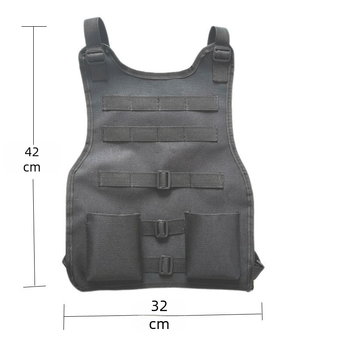 Gyerekeknek való camo mellény, 600D anyag, kopásálló, katonai kültéri stílus, uniszex, minden évszak