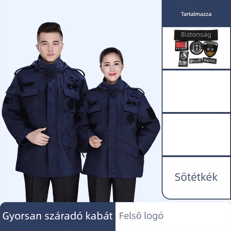 Férfi pamutkabát télre – Quick-Dry, Cold-Proof, 65% pamut, bélés 100% pamut