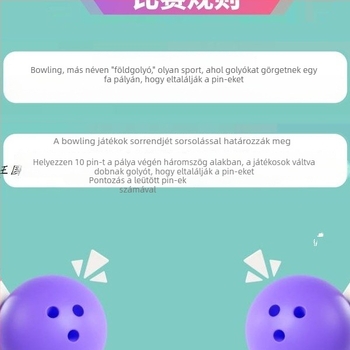 Kültéri bowling játék – tömörfa, óvodai szülő-gyermek játék, felnőtt csapatépítő eszköz