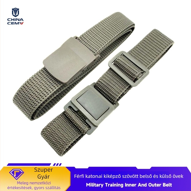 Katona kiképzési szövött öv (belső/ külső) - kopásálló, vegyi rostok keveréke, uniszex, futás, edzés, kerékpározás