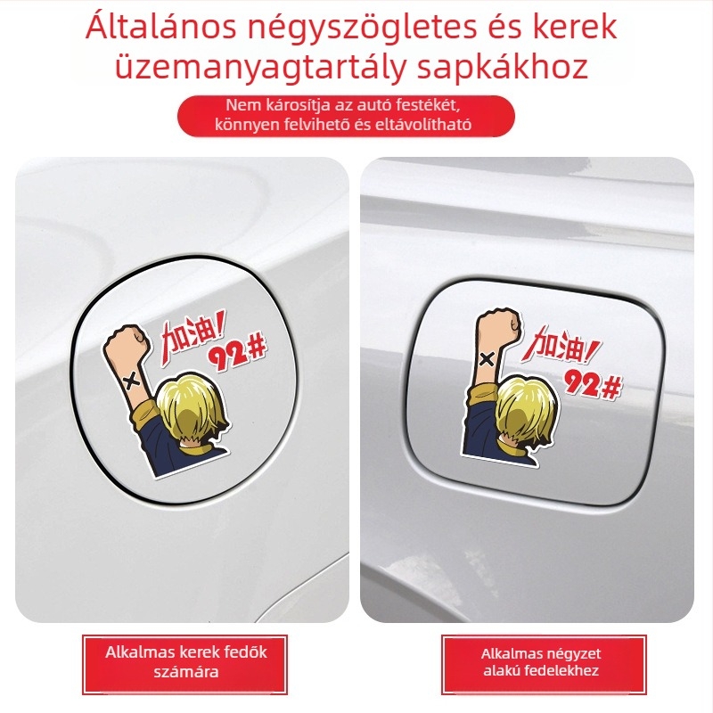 Általános célú autó üzemanyag-töltő sapka matrica, ragasztó anyag, minta: Oil type tips, telepítés ragasztóval, Márka: Like the car source