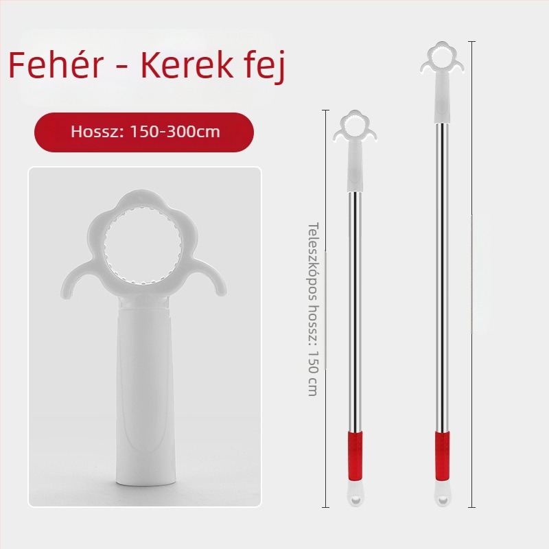 Ablaknyitó készülék csúszóablakhoz, rozsdamentes acél + ABS, kefés felület, ajtókhoz és ablakokhoz