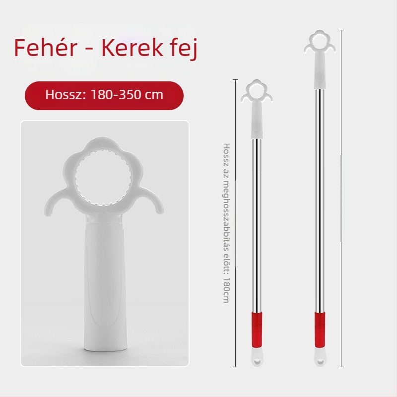 Ablaknyitó készülék csúszóablakhoz, rozsdamentes acél + ABS, kefés felület, ajtókhoz és ablakokhoz