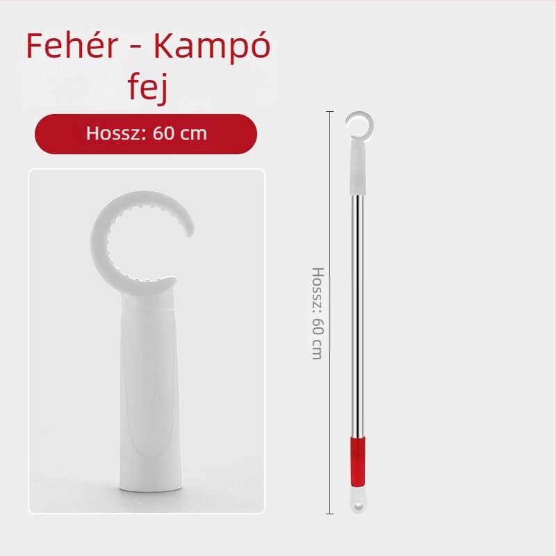 Ablaknyitó készülék csúszóablakhoz, rozsdamentes acél + ABS, kefés felület, ajtókhoz és ablakokhoz