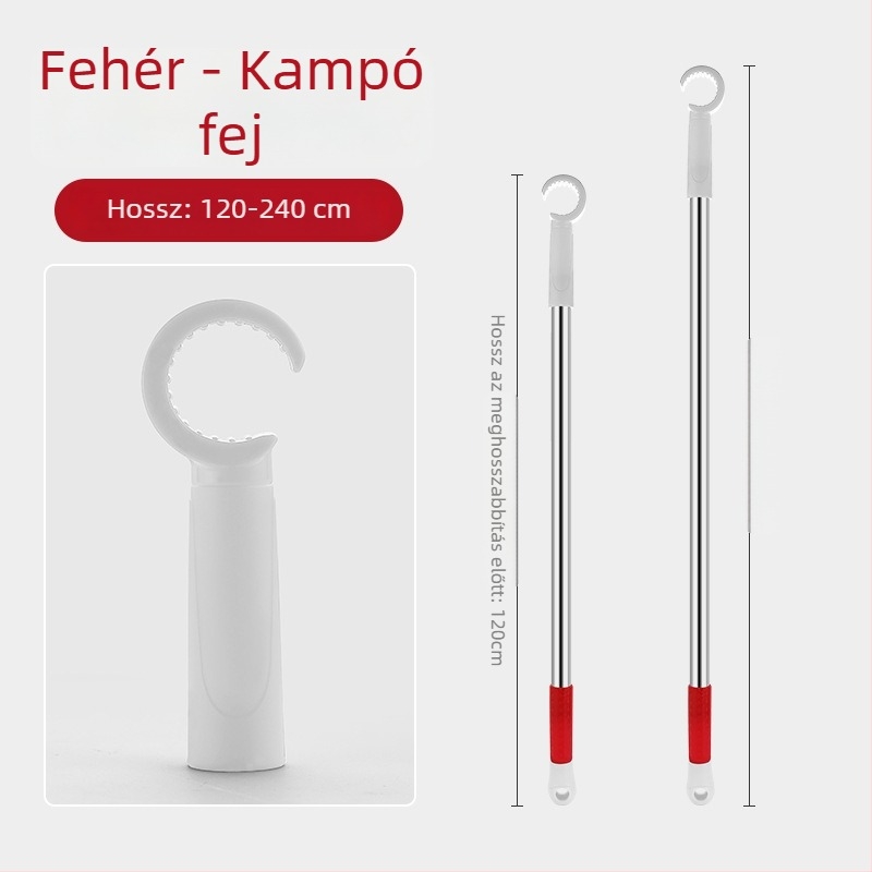 Ablaknyitó készülék csúszóablakhoz, rozsdamentes acél + ABS, kefés felület, ajtókhoz és ablakokhoz