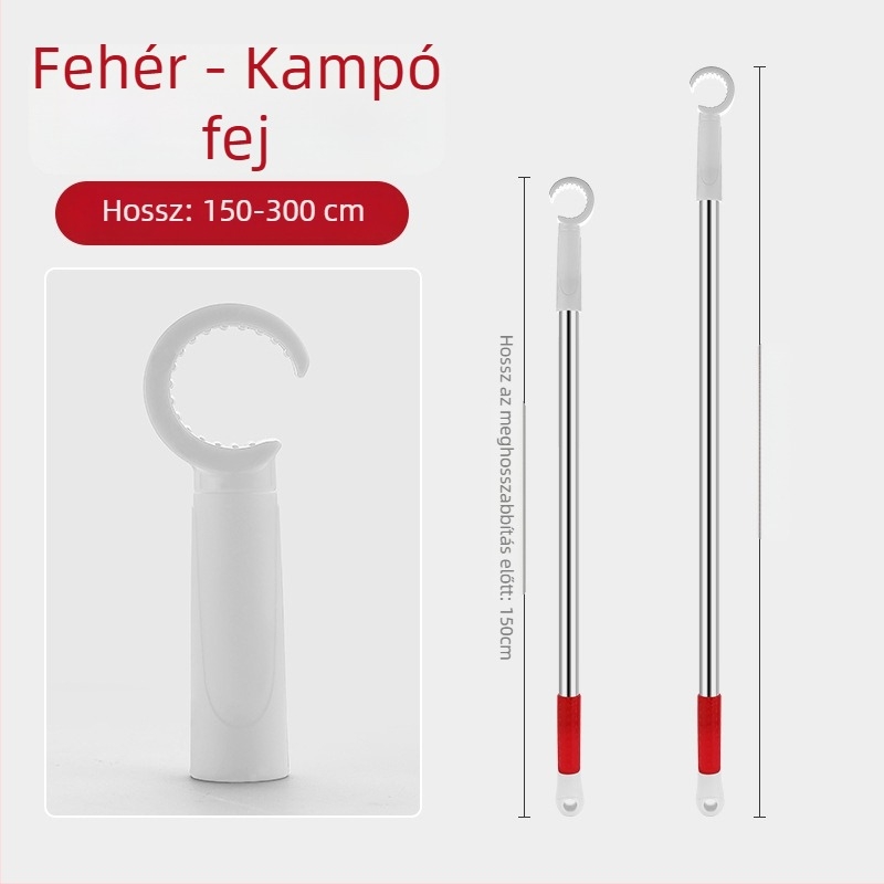 Ablaknyitó készülék csúszóablakhoz, rozsdamentes acél + ABS, kefés felület, ajtókhoz és ablakokhoz