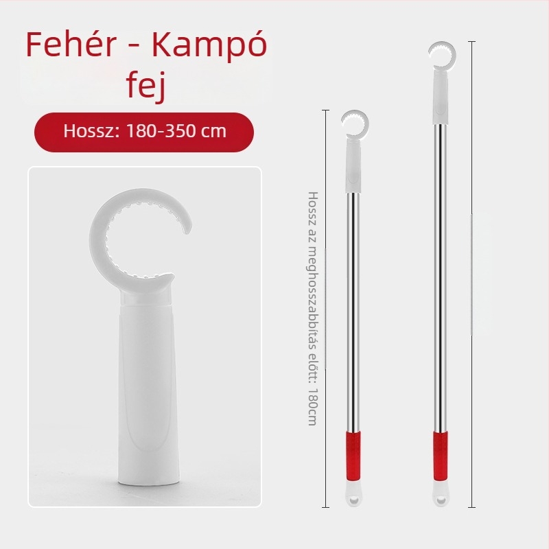 Ablaknyitó készülék csúszóablakhoz, rozsdamentes acél + ABS, kefés felület, ajtókhoz és ablakokhoz