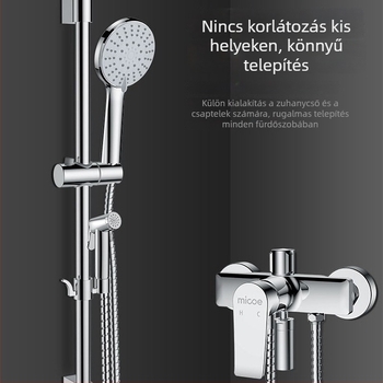 Zuhany garnitúra réztestű, 5 sebességű vízhozam, kézi zuhanyfej boosterrel, masszázs funkció, rejtett szerelés