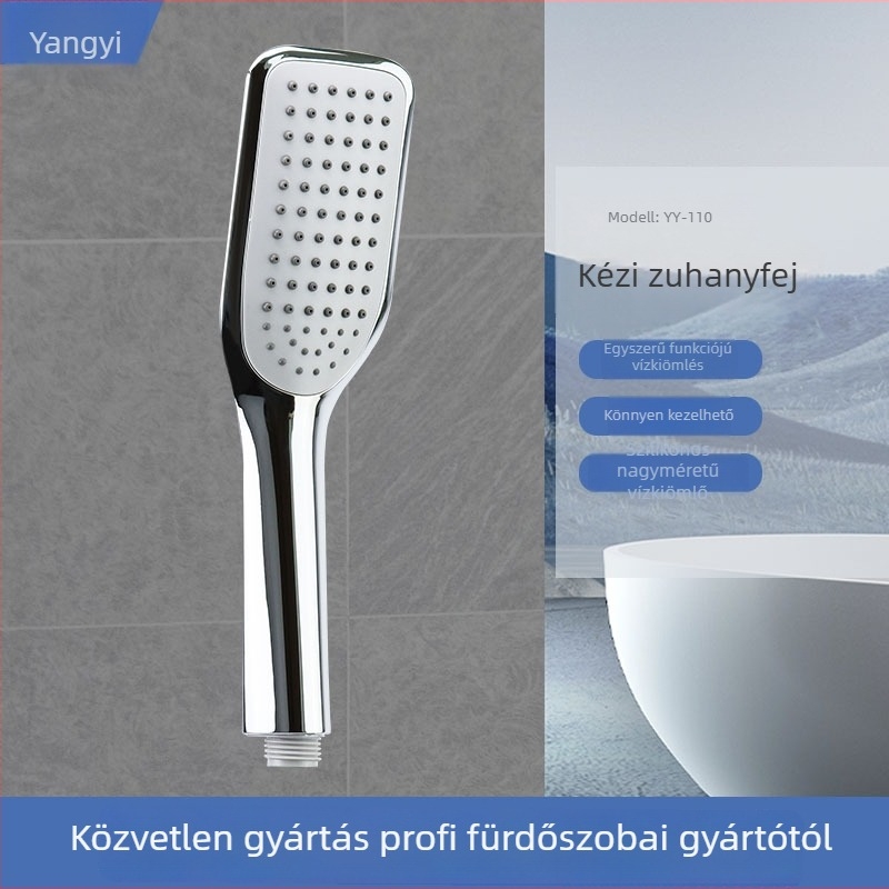 Elektrokróm bevonatú kézi zuhanyfej eső funkcióval, ABS anyagból, falra szerelt, modell YY-110