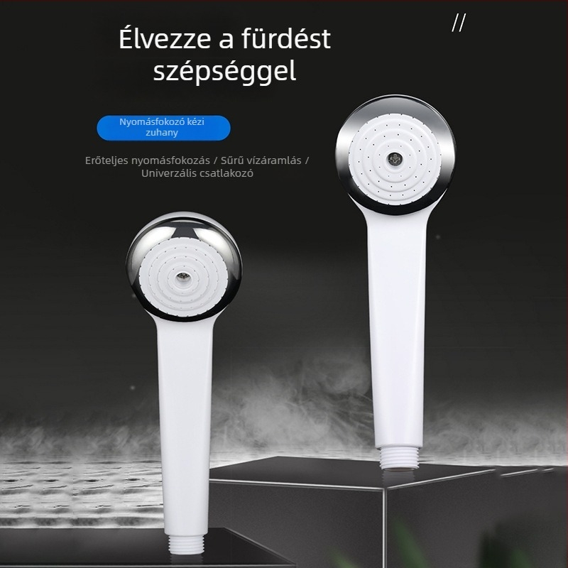 Otthoni nyomásos zuhanyfej kézi használatra, univerzális, nagy vízáram