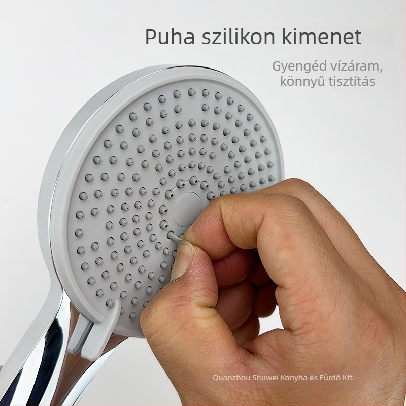 Könnyen hordozható zuhanykészlet: szórás, masszázs, eső mód (anyag: ABS; modell: 56141561; stílus: light luxury; zuhany formája: kör alakú)