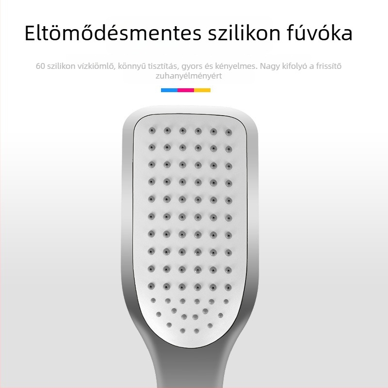 Hordozható zuhanyfej esős funkcióval, falra szerelhető, műanyag test, 1,6 MPa