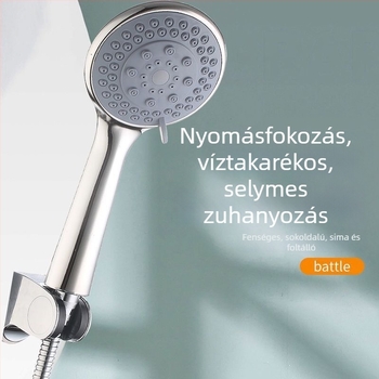 Battle King hordozható kézi zuhanyfej ABS anyagból, masszázs és eső funkcióval